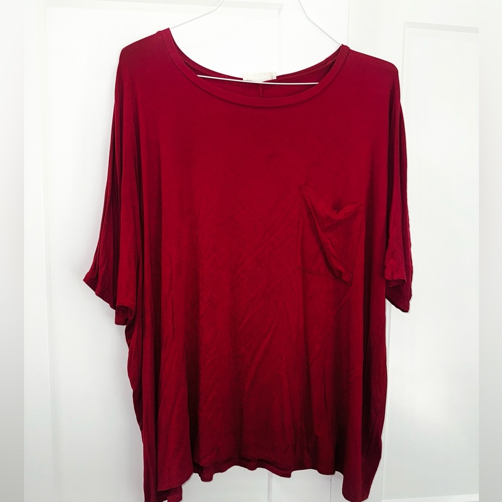 Oversized Short Sleeve Pocket Tee